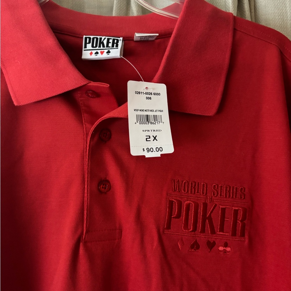 World Series of Poker Red Polo Shirt